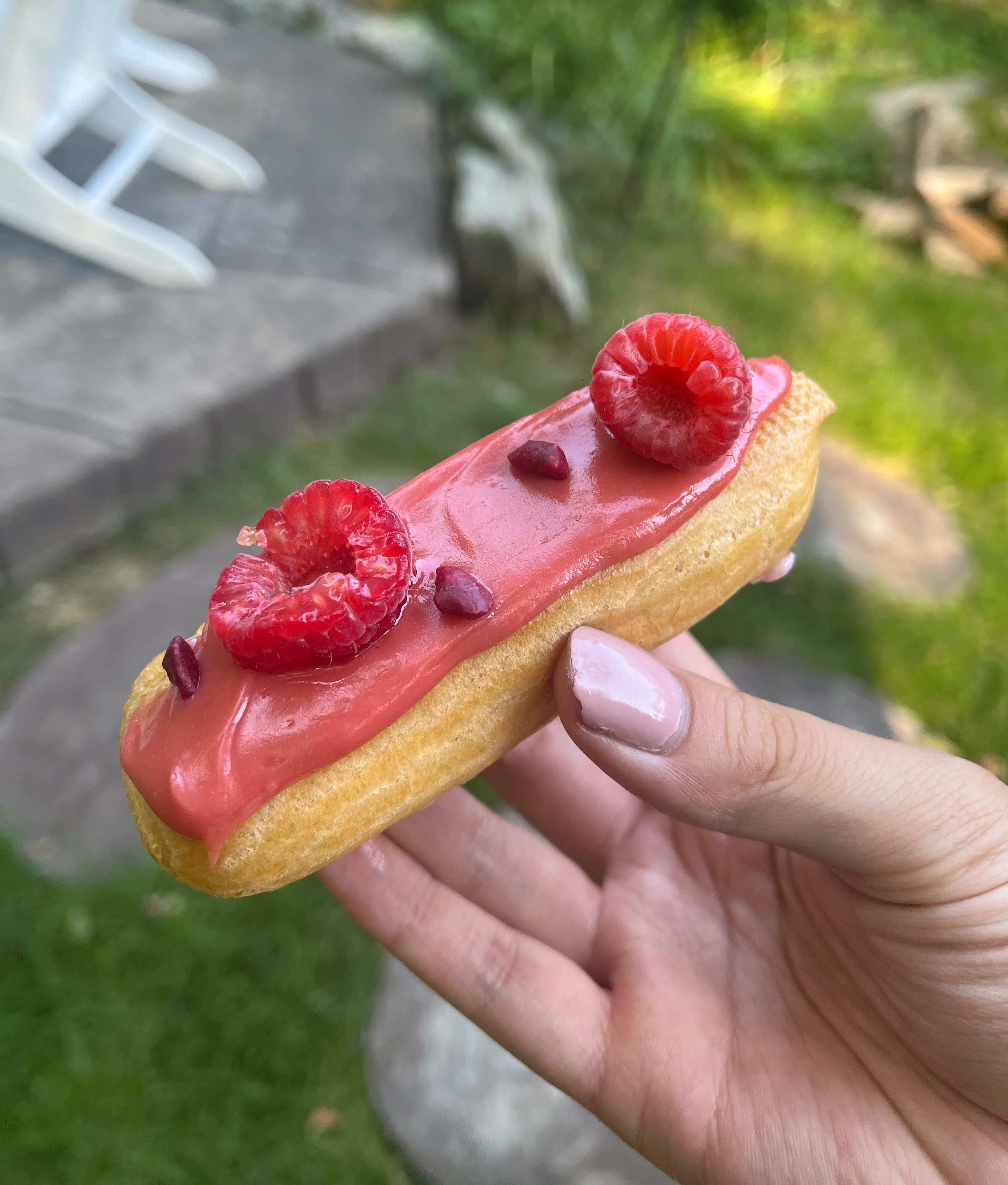 Raspberry Eclair