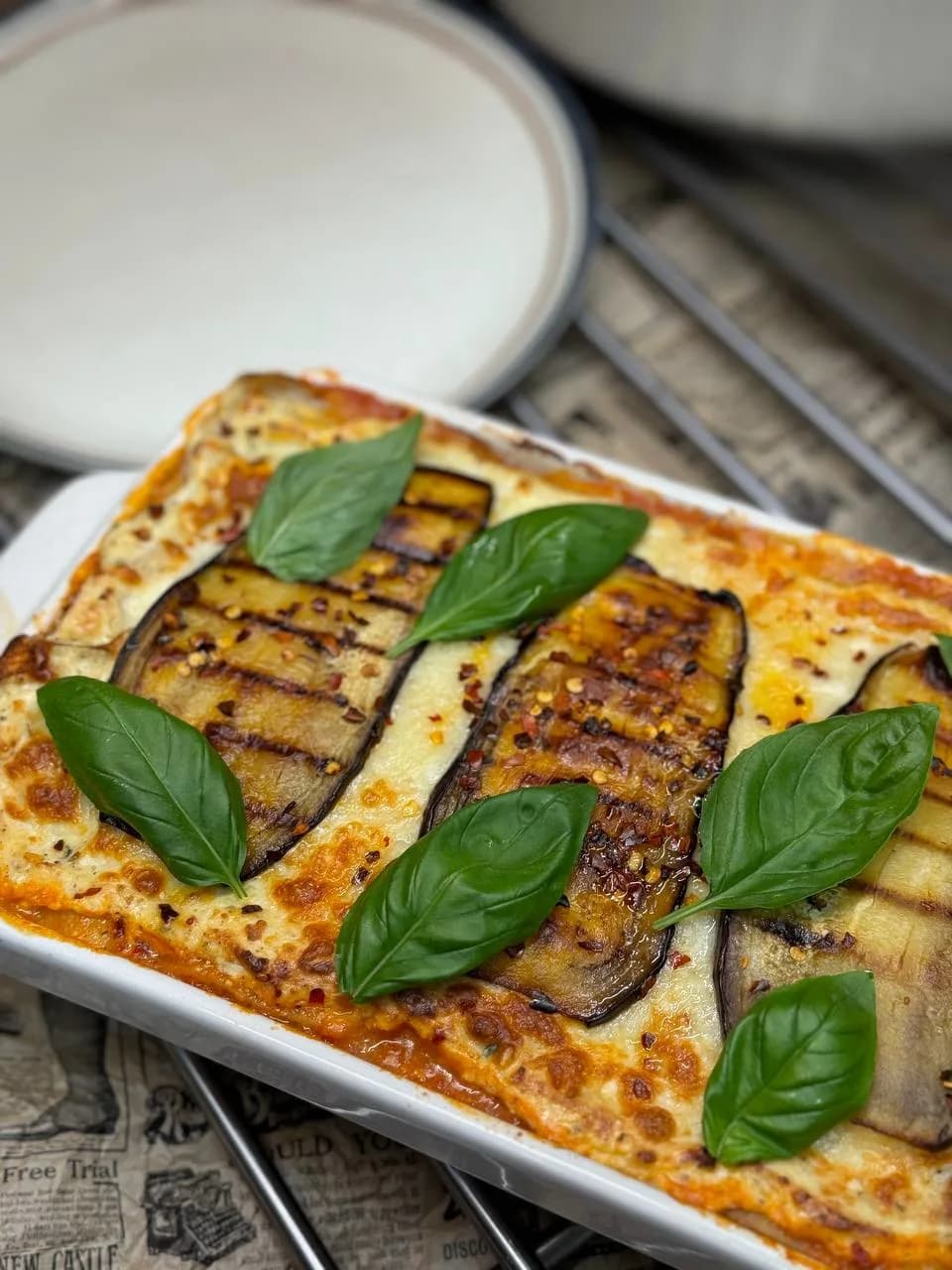 Eggplant Lasagna (In style LASAGNE ALLE MELANZANE)