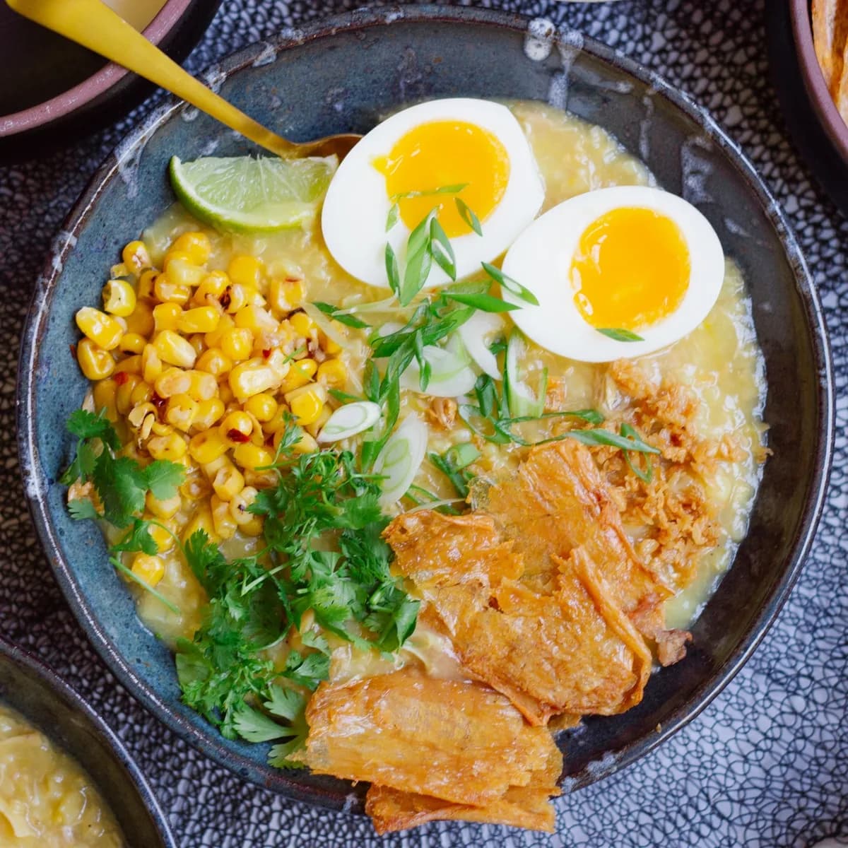 Arroz Caldo made with Brown Rice - Instant Pot