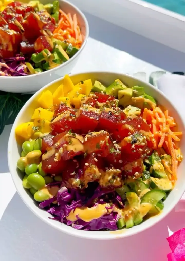 Tuna Poke Bowls 🌺