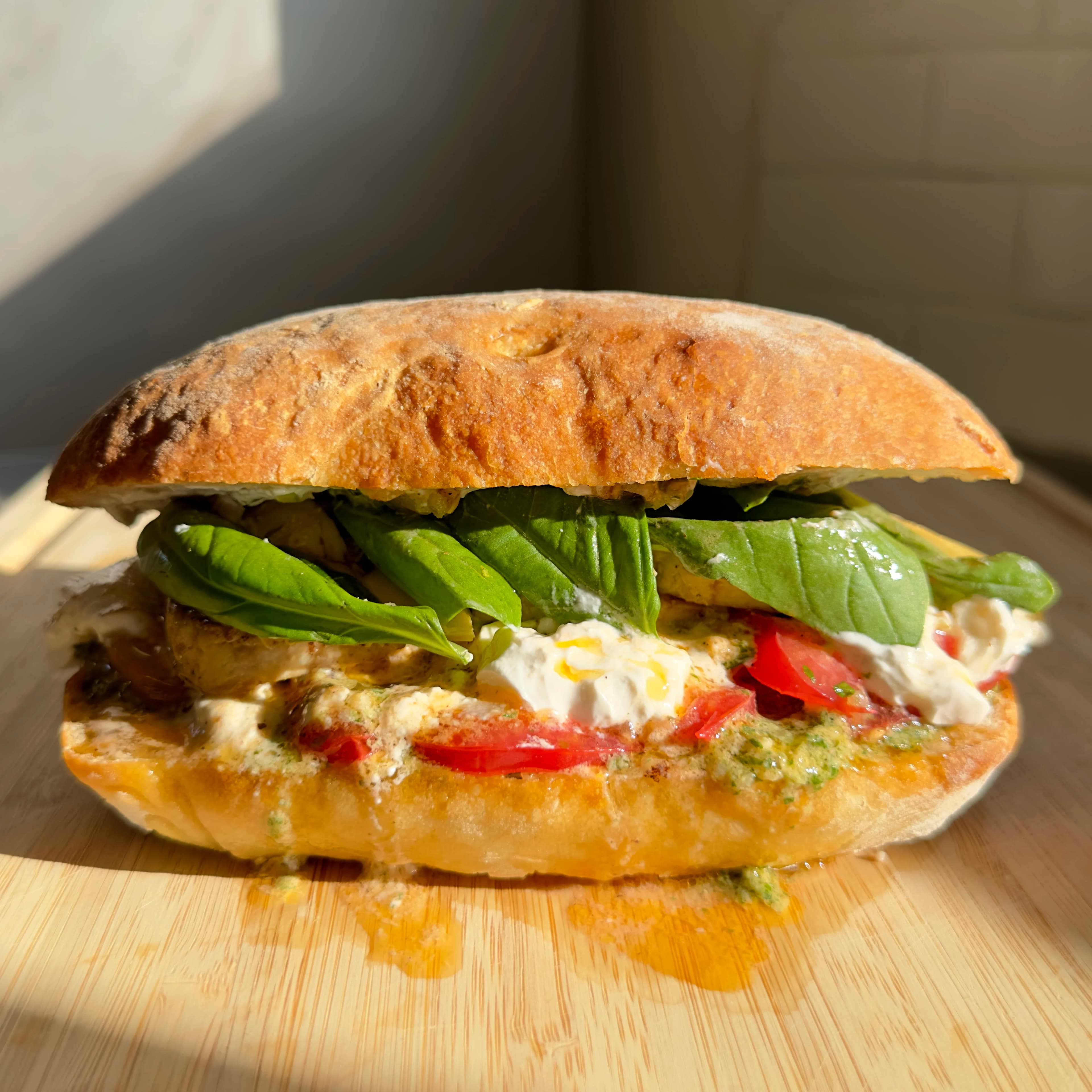 Vegan Caprese Sandwich