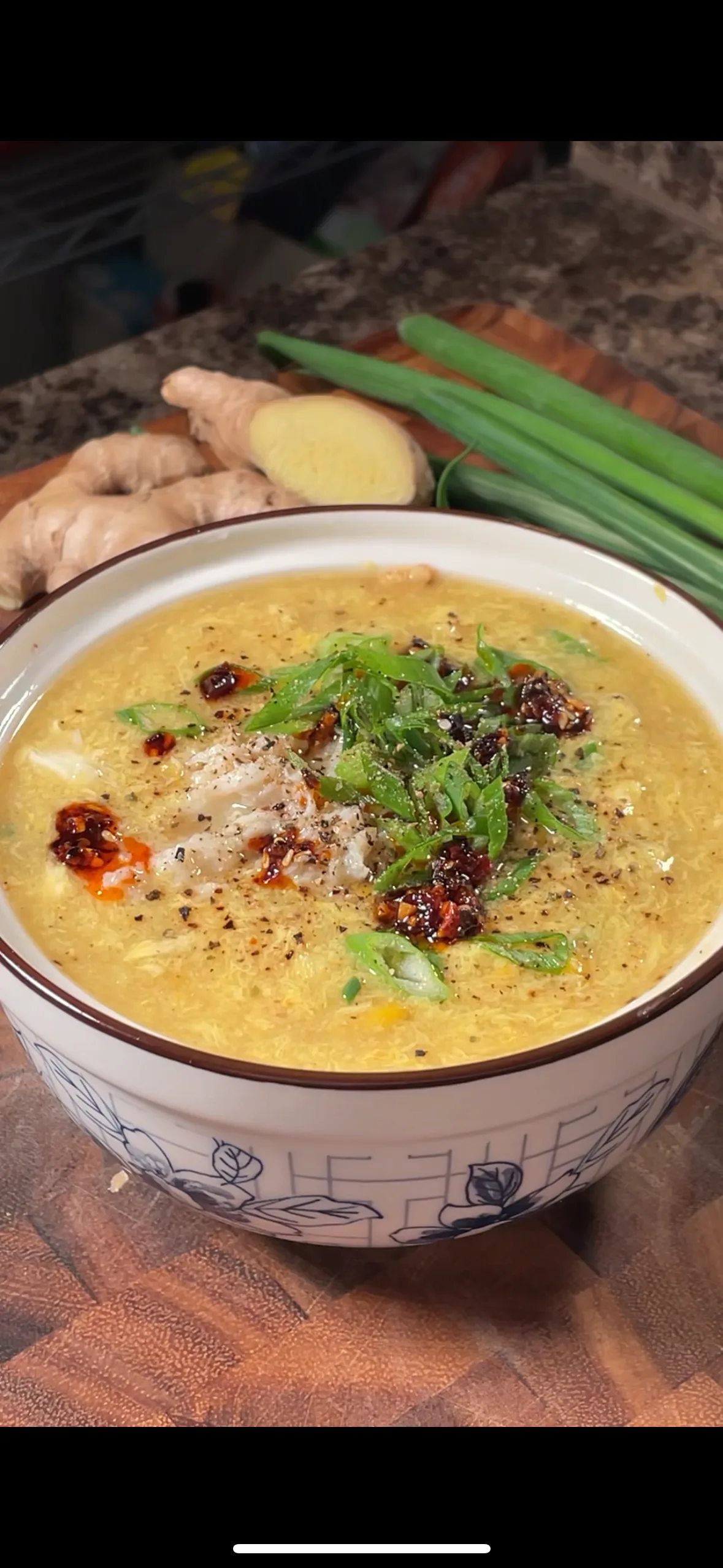 Crab and Corn Egg Drop Soup 