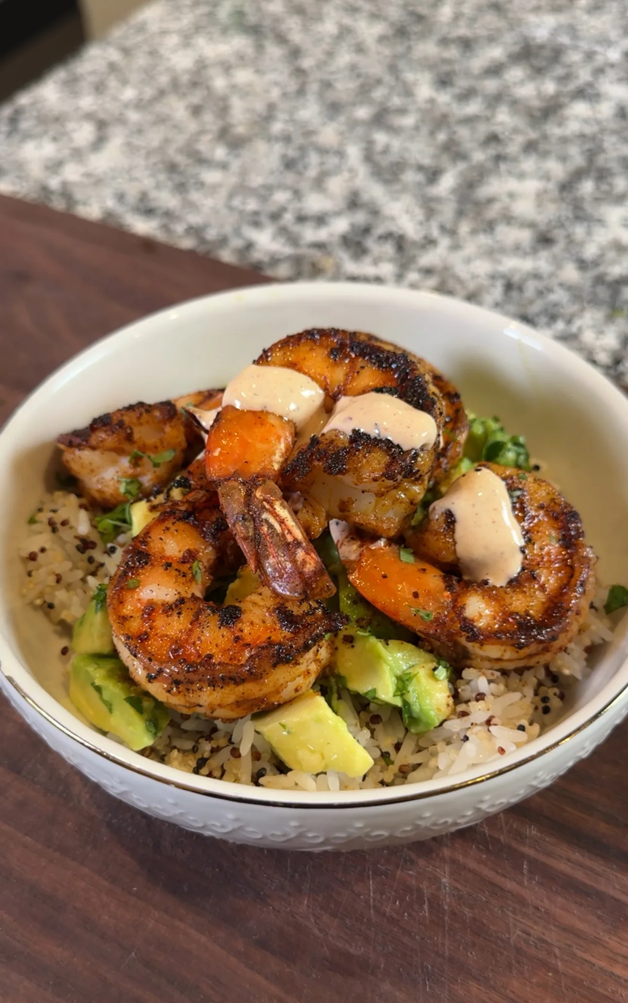 Shrimp, Rice & Quinoa Bowl 