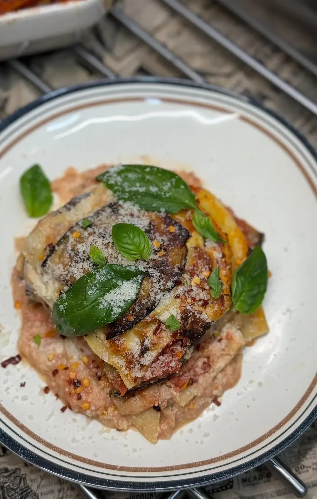 Eggplant Lasagna (In style LASAGNE ALLE MELANZANE)