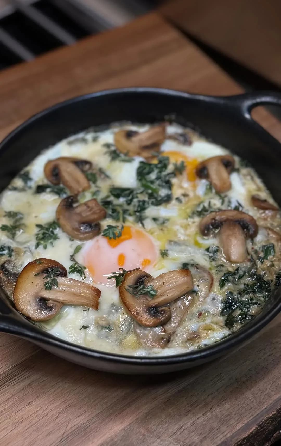 Egg Mushroom Gorgonzola