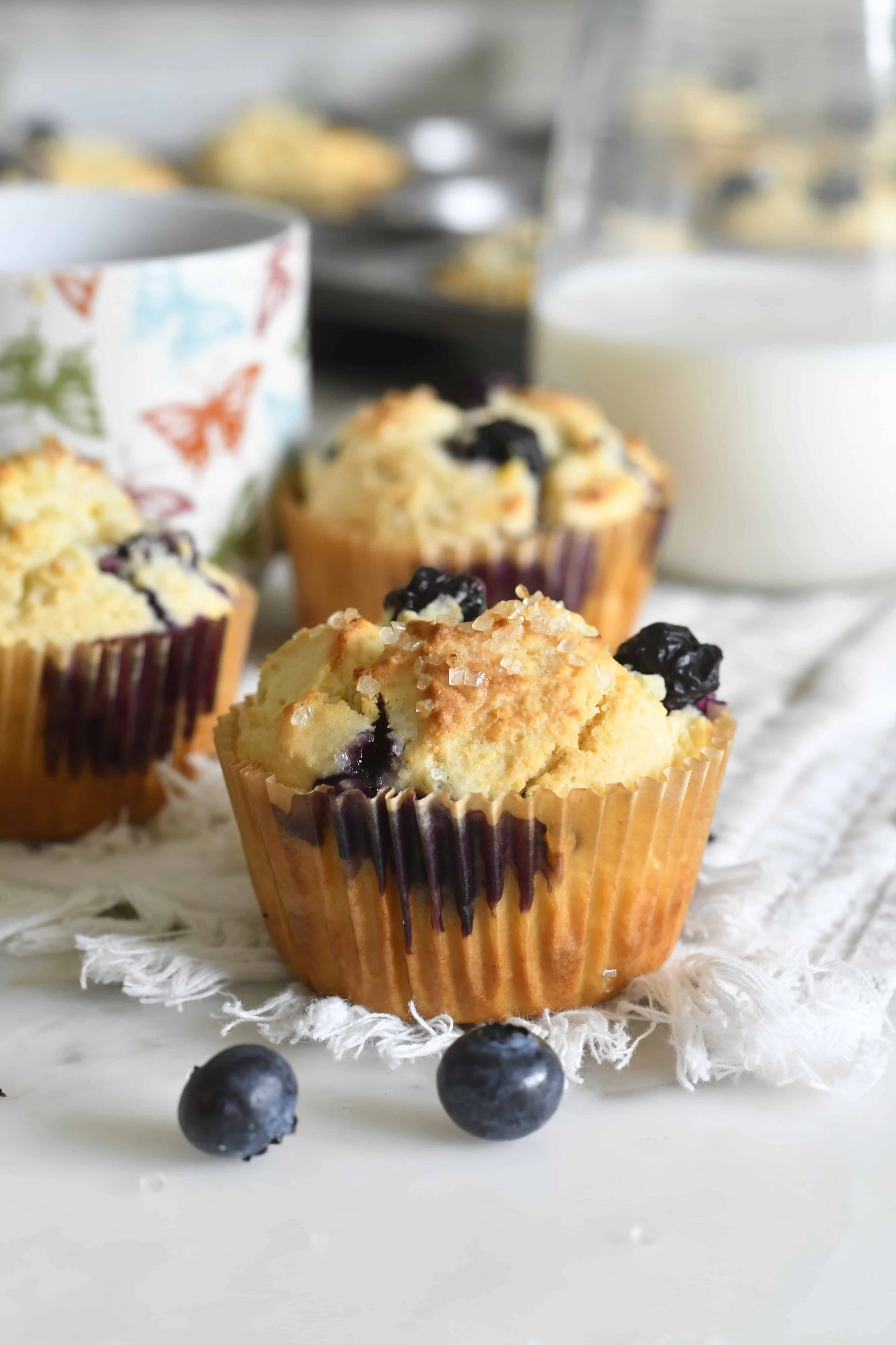 Lemon-Blueberry Ricotta Muffins