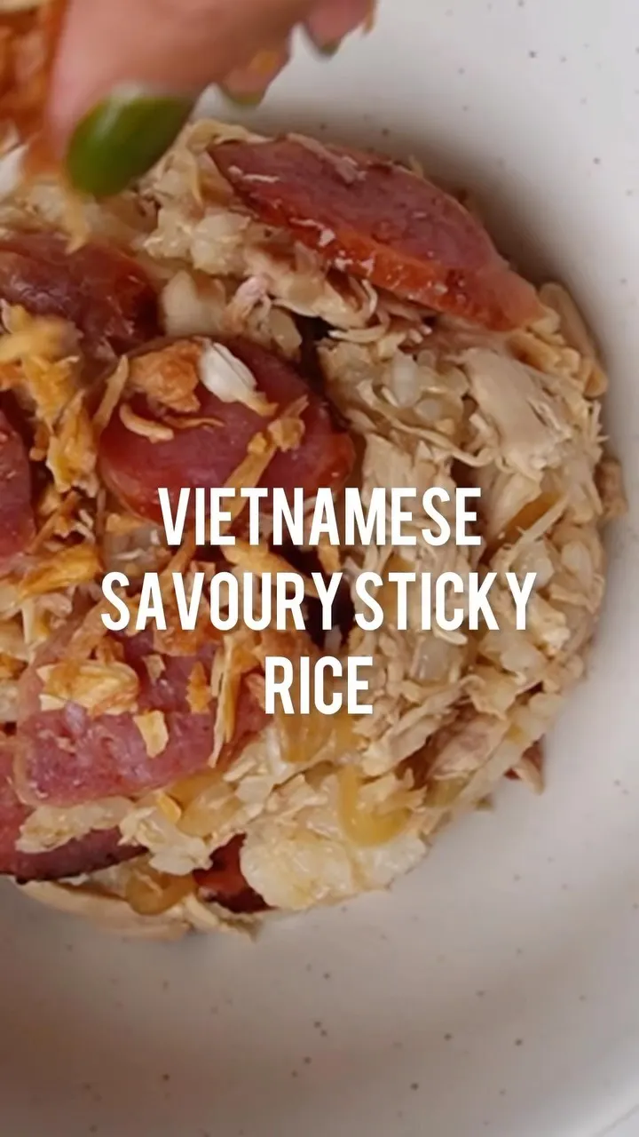 Vietnamese Savoury Sticky Rice (Xôi Mặn)