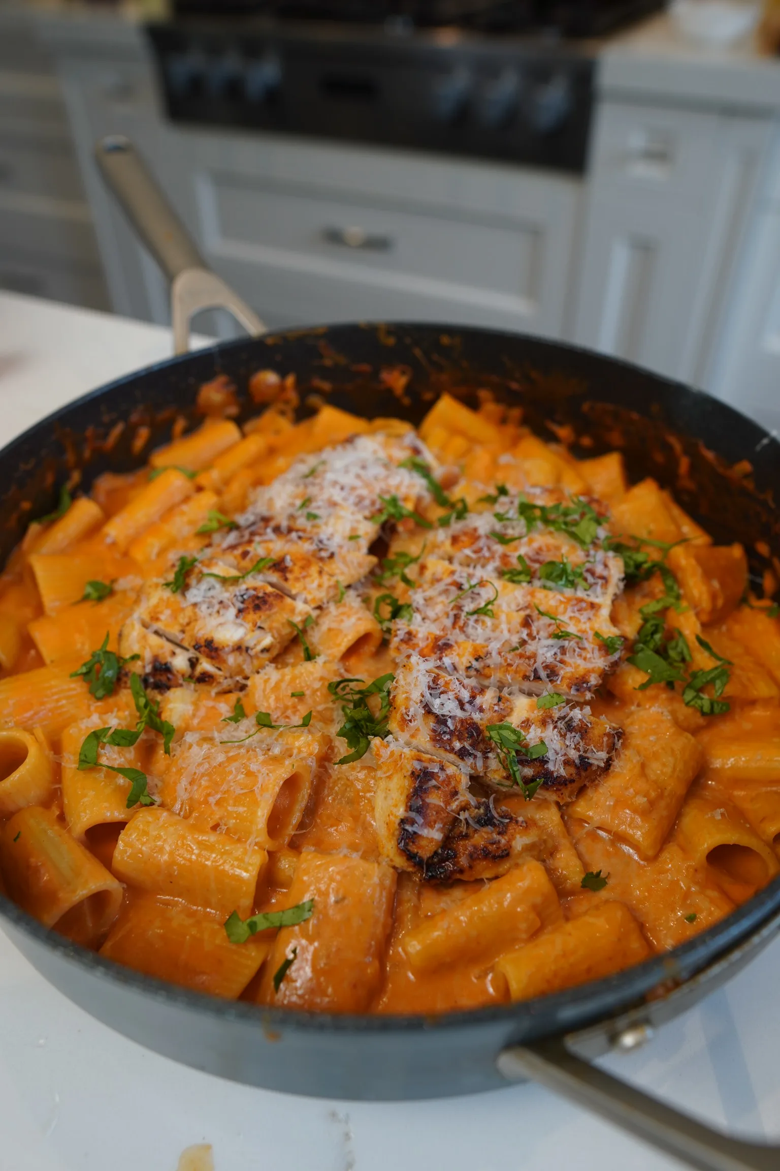 Rosé Pasta With Chicken Breast
