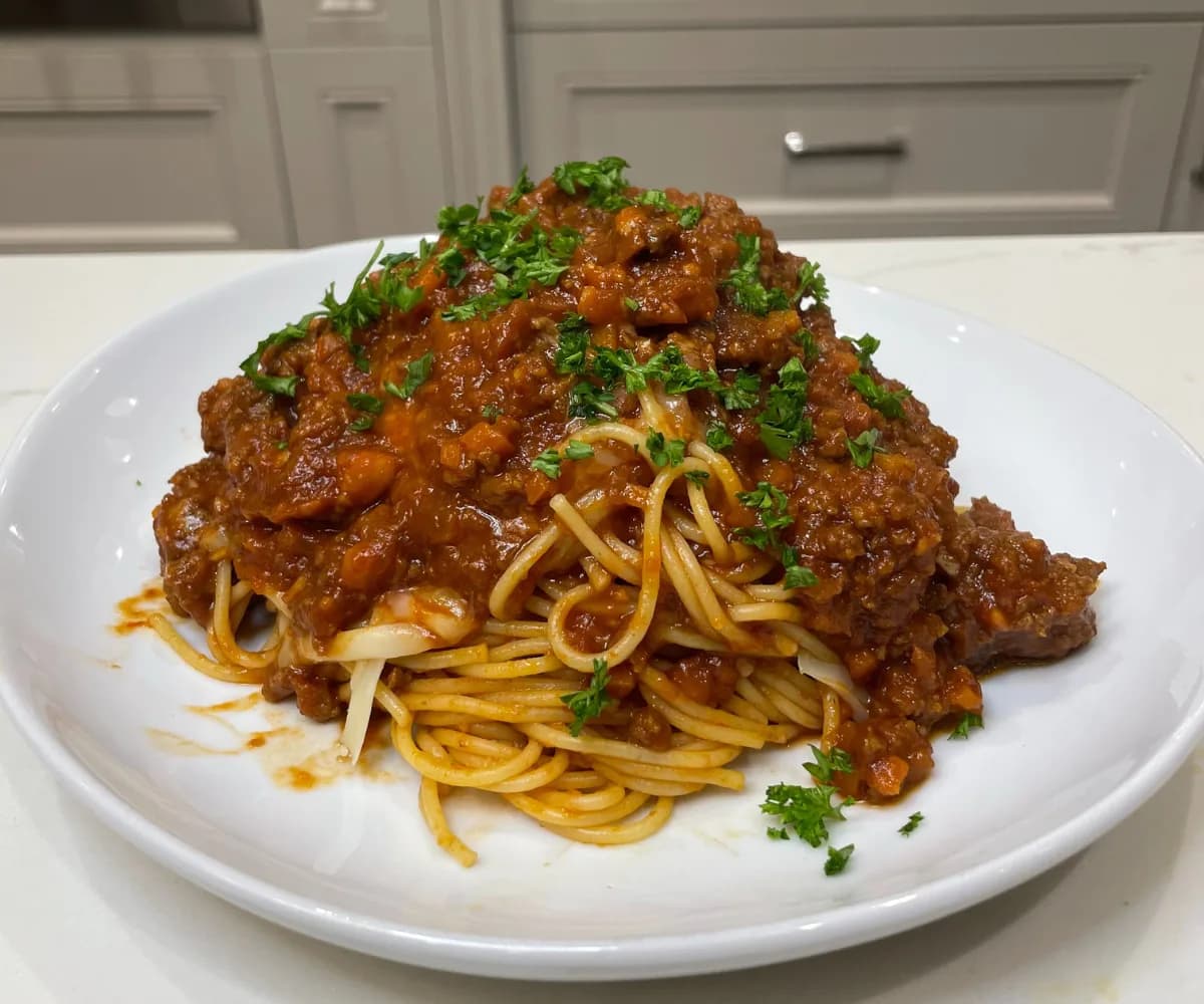 Spaghetti Bolognese (Hong Kong Style)