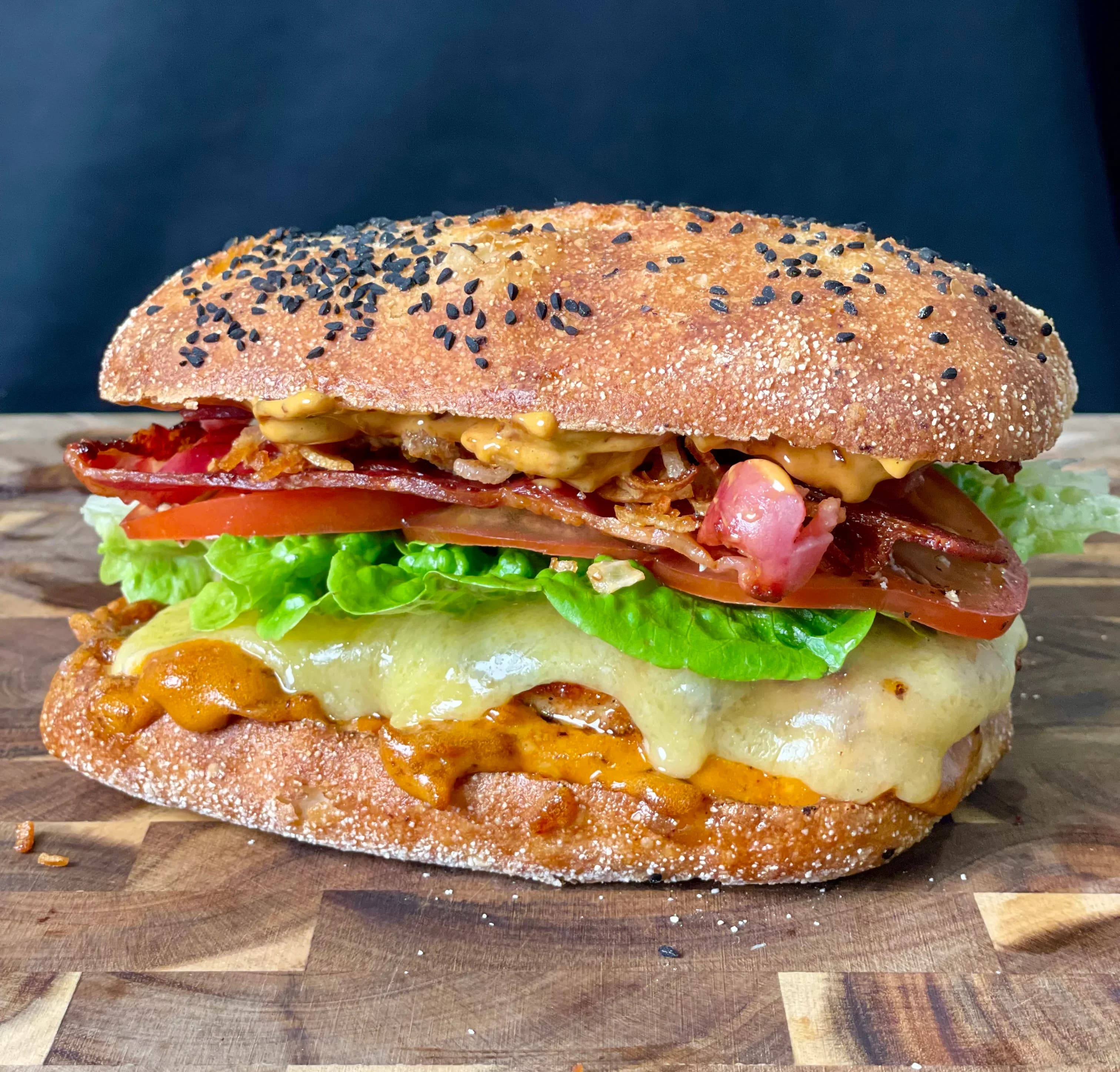 Chicken BLT with spicy mayo