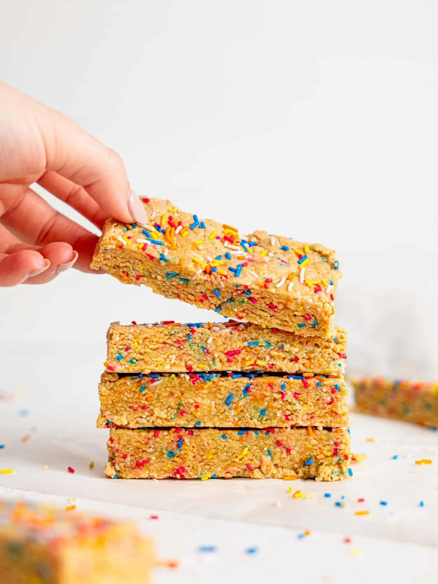 Birthday Cake Protein Bars