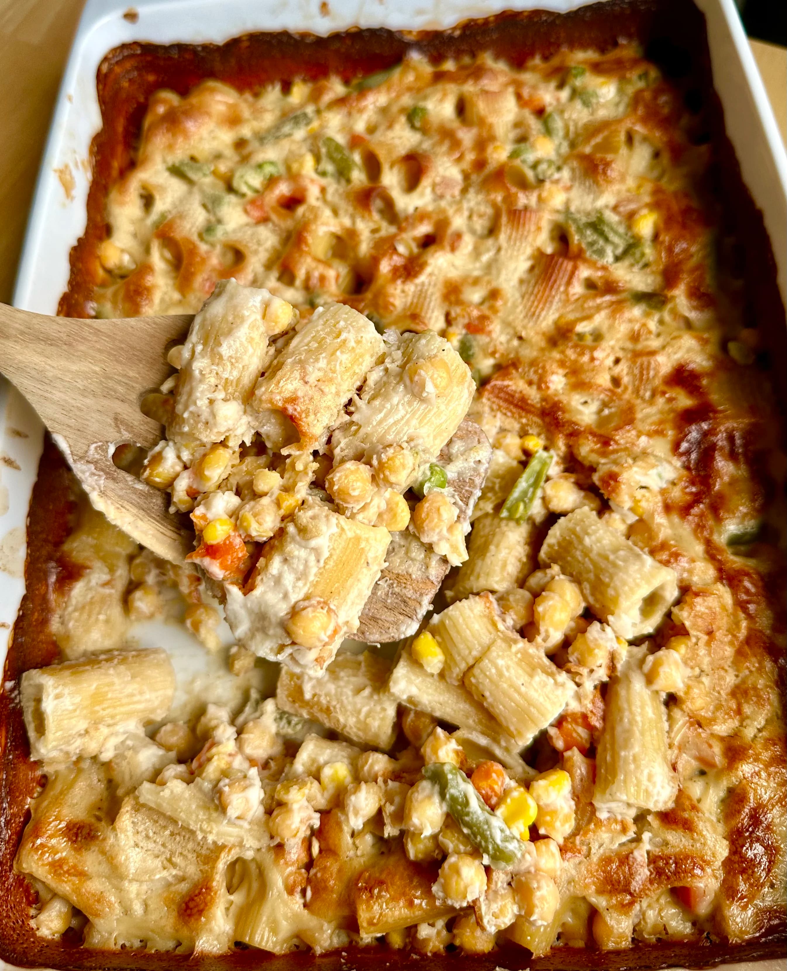 Chickpea Pasta Bake