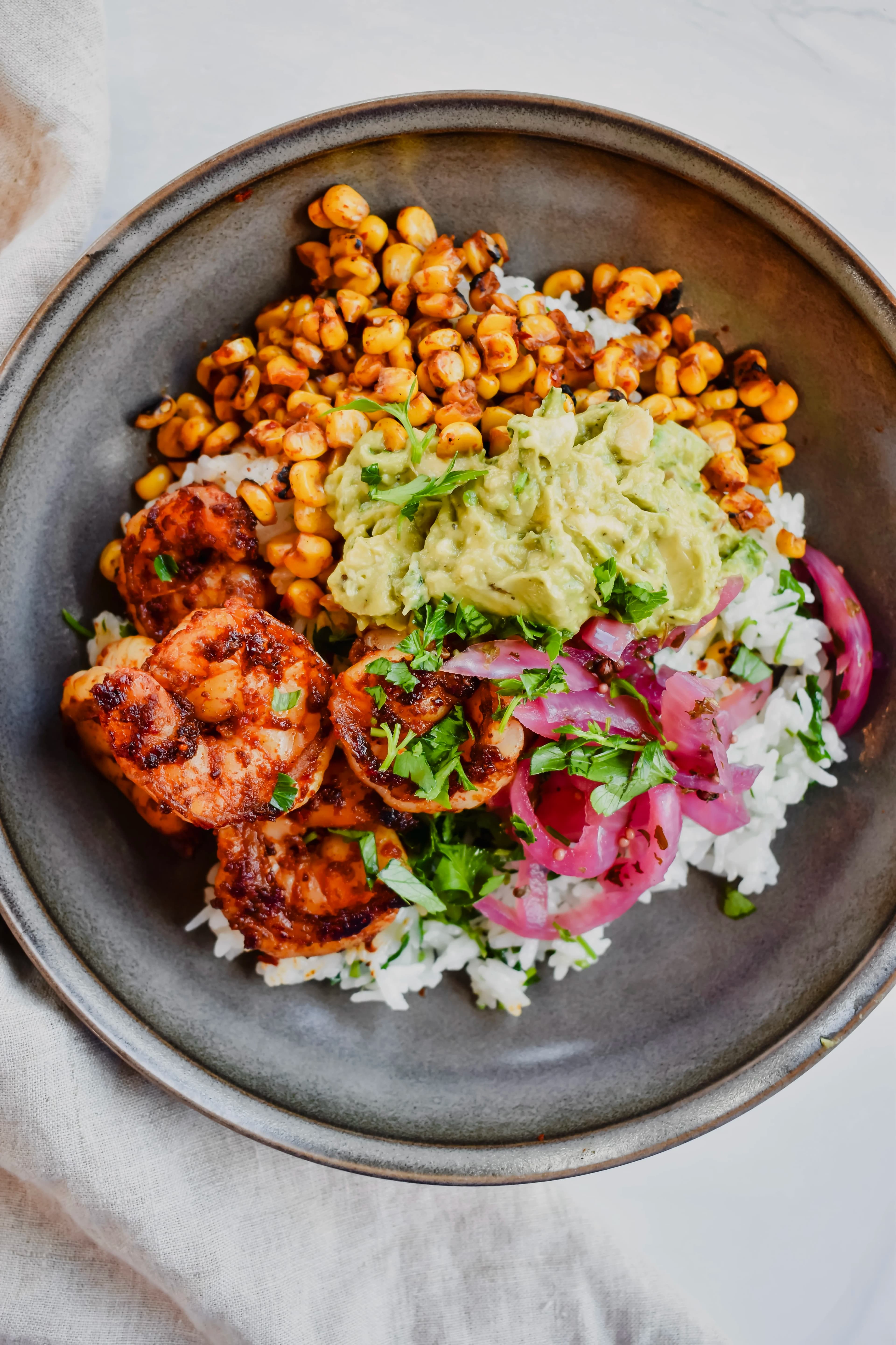 Easy Chili Lime Shrimp Bowls
