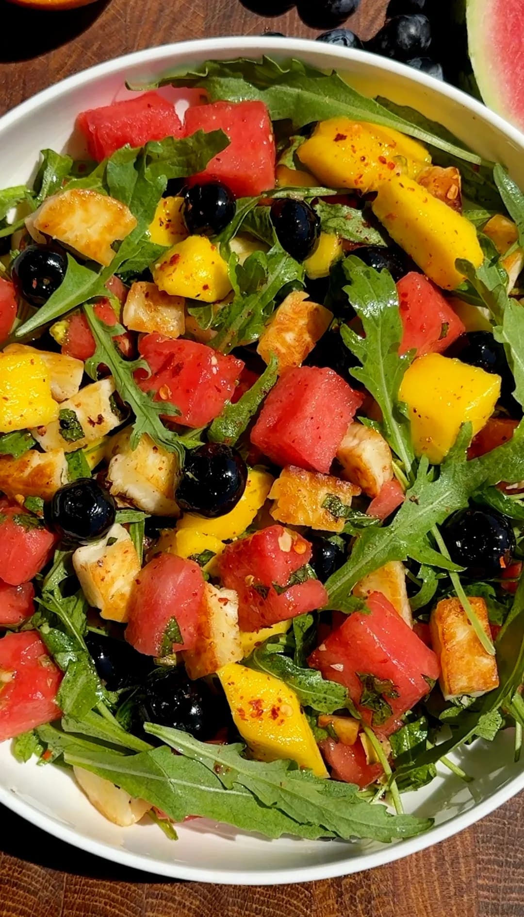 Watermelon Halloumi Salad