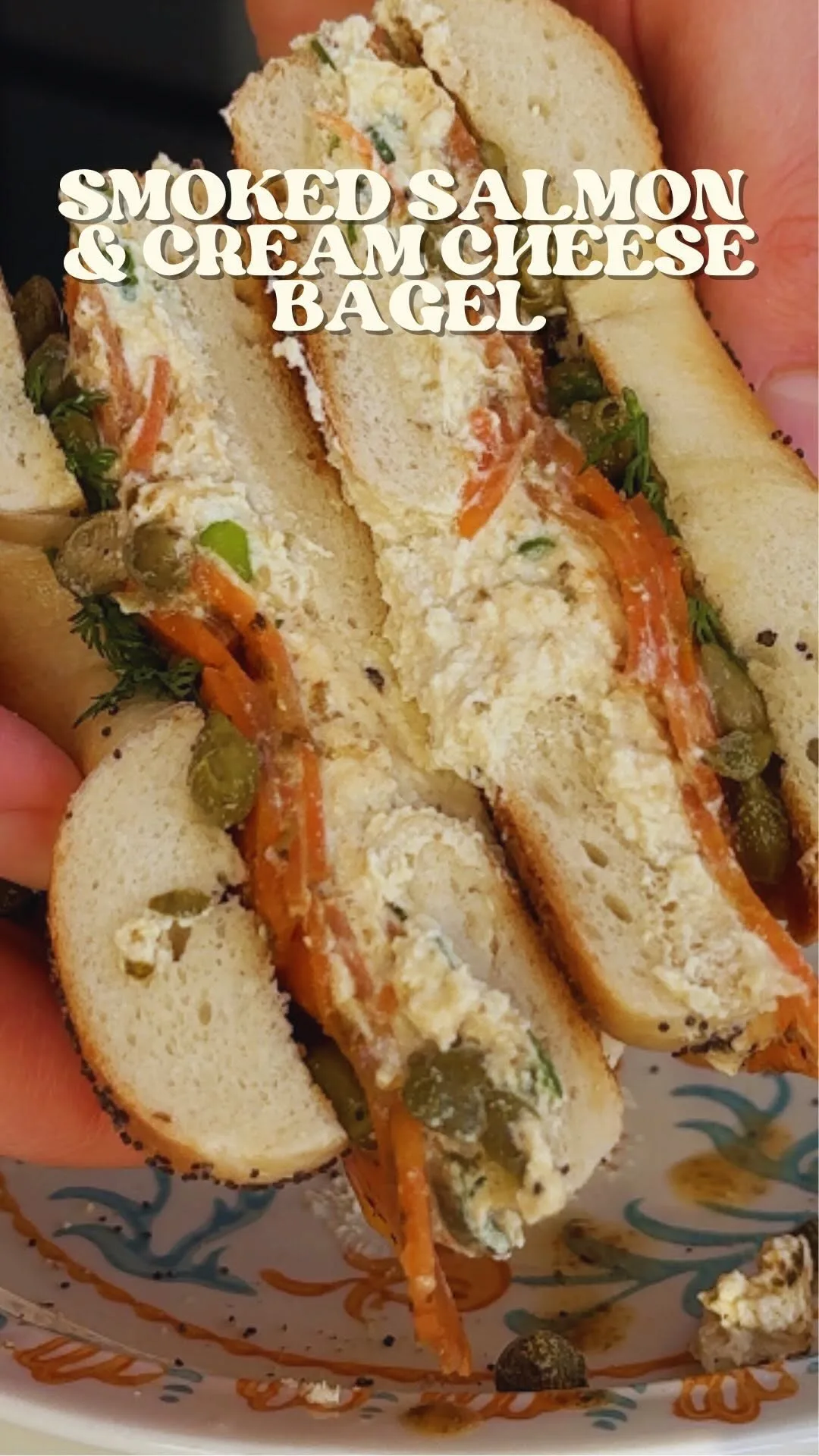 Smoked Salmon and Cream Cheese Bagel