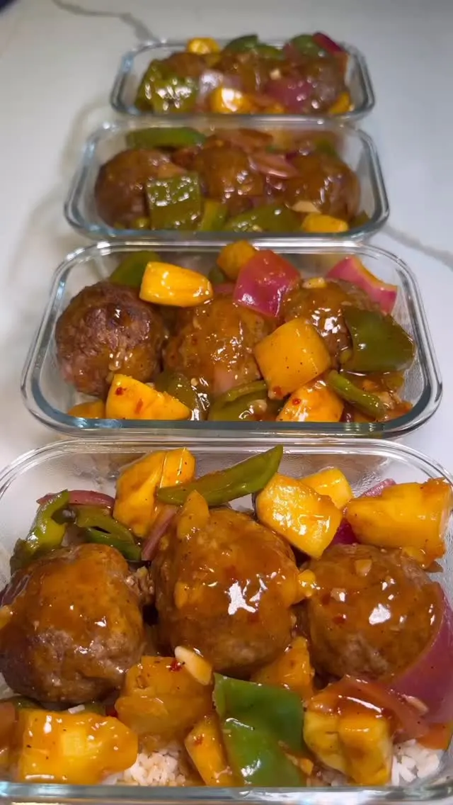 Pineapple Turkey Meatballs