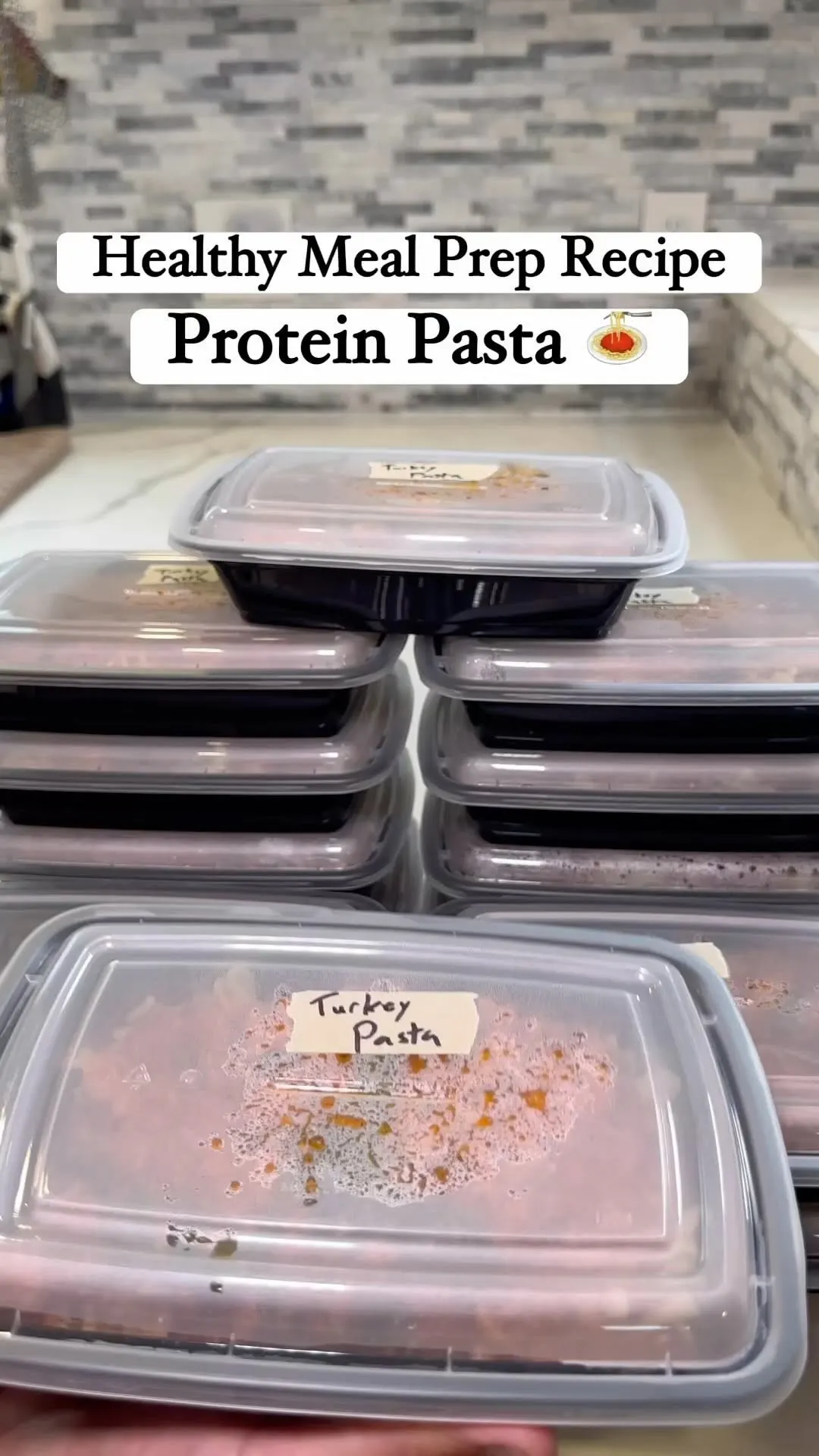 High Protein Pasta Meal Prep