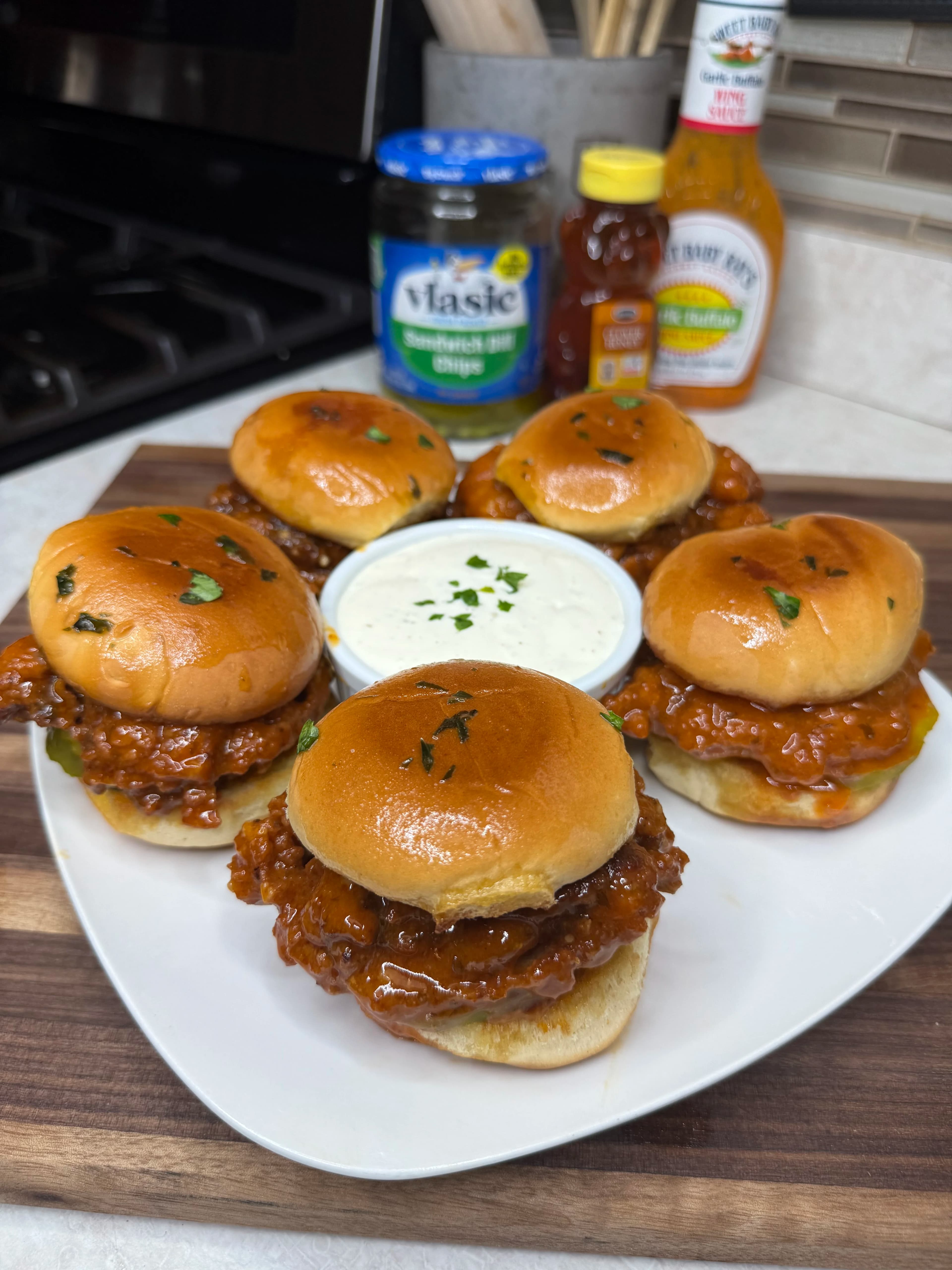 Hot Honey Chicken Slider Sandwiches
